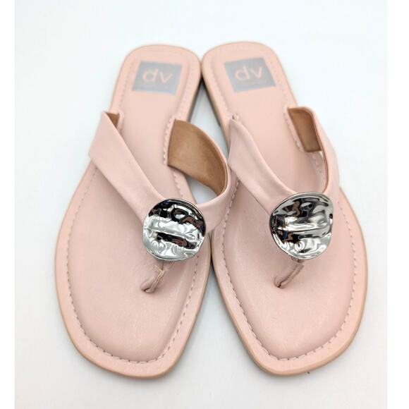 DV by Dolce Vita Jespar Slide Sandal Women's Pink Shiny Size US7 EU37.5 - Picture 10 of 11